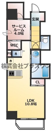 セレニテフラン本町の物件間取画像